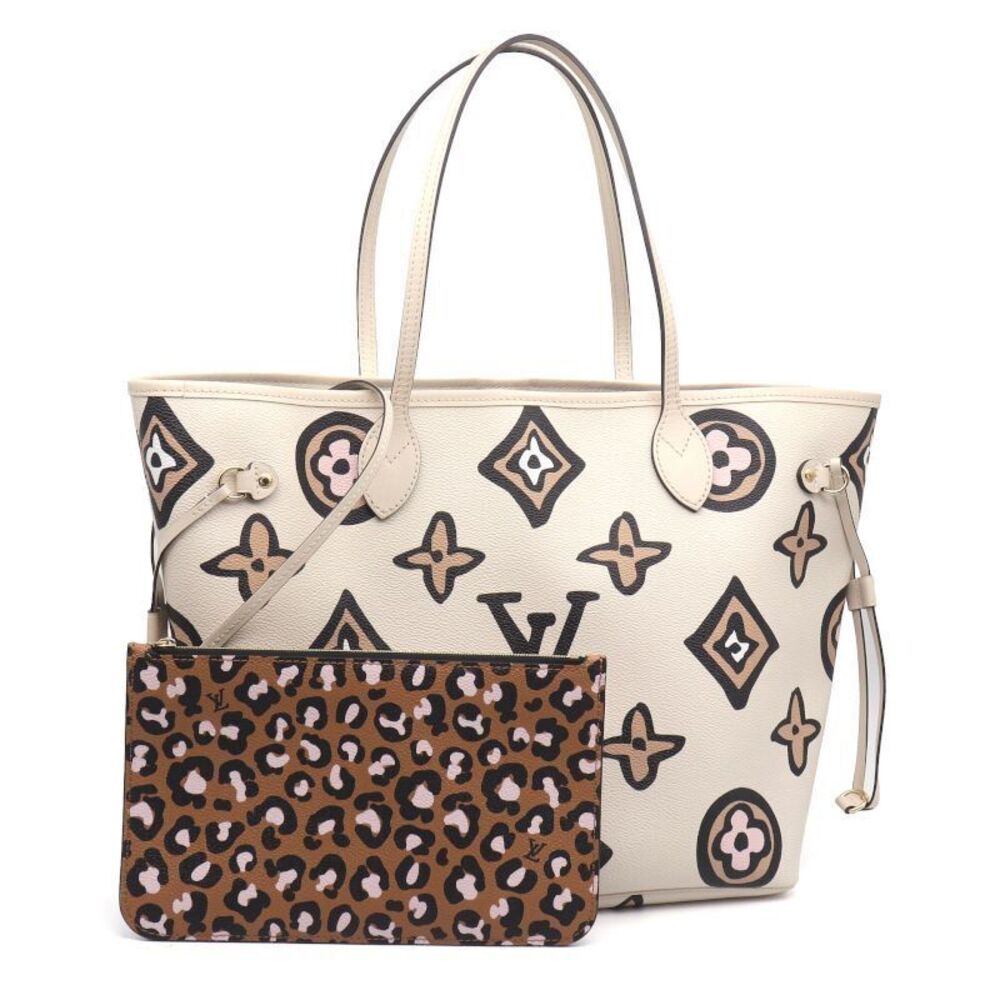 Louis Vuitton Wild Heart Neverfull Monogram Tote Bag Canvas Leather Cream